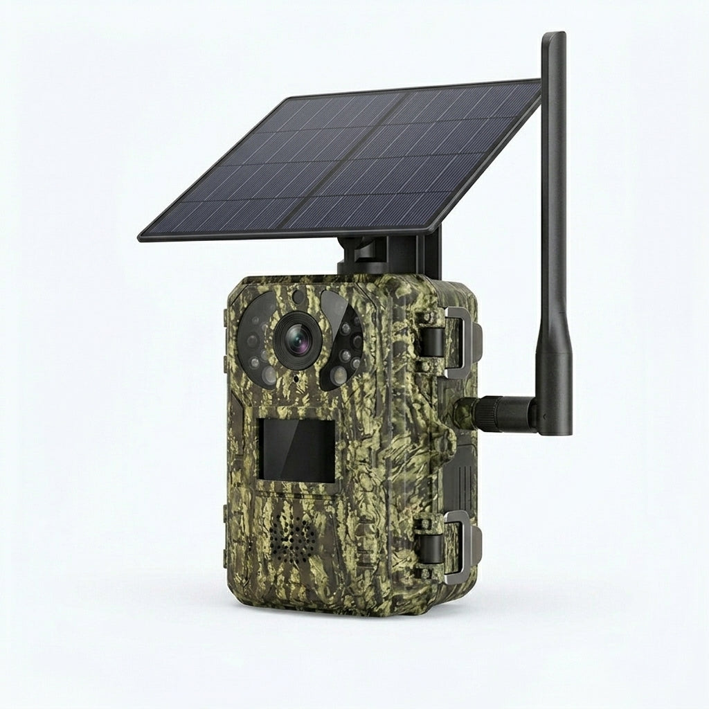 4G-Wildkamera mit Solarpanel – 2K-Video und 20 MP
