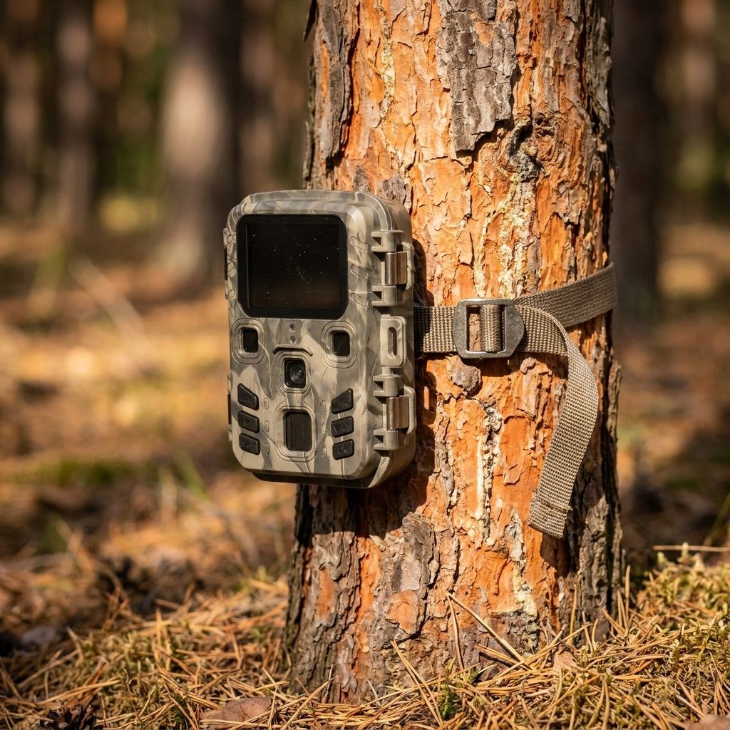 Weitwinkel-Wildkamera 1080p – LCD-Display, 120° und IP66