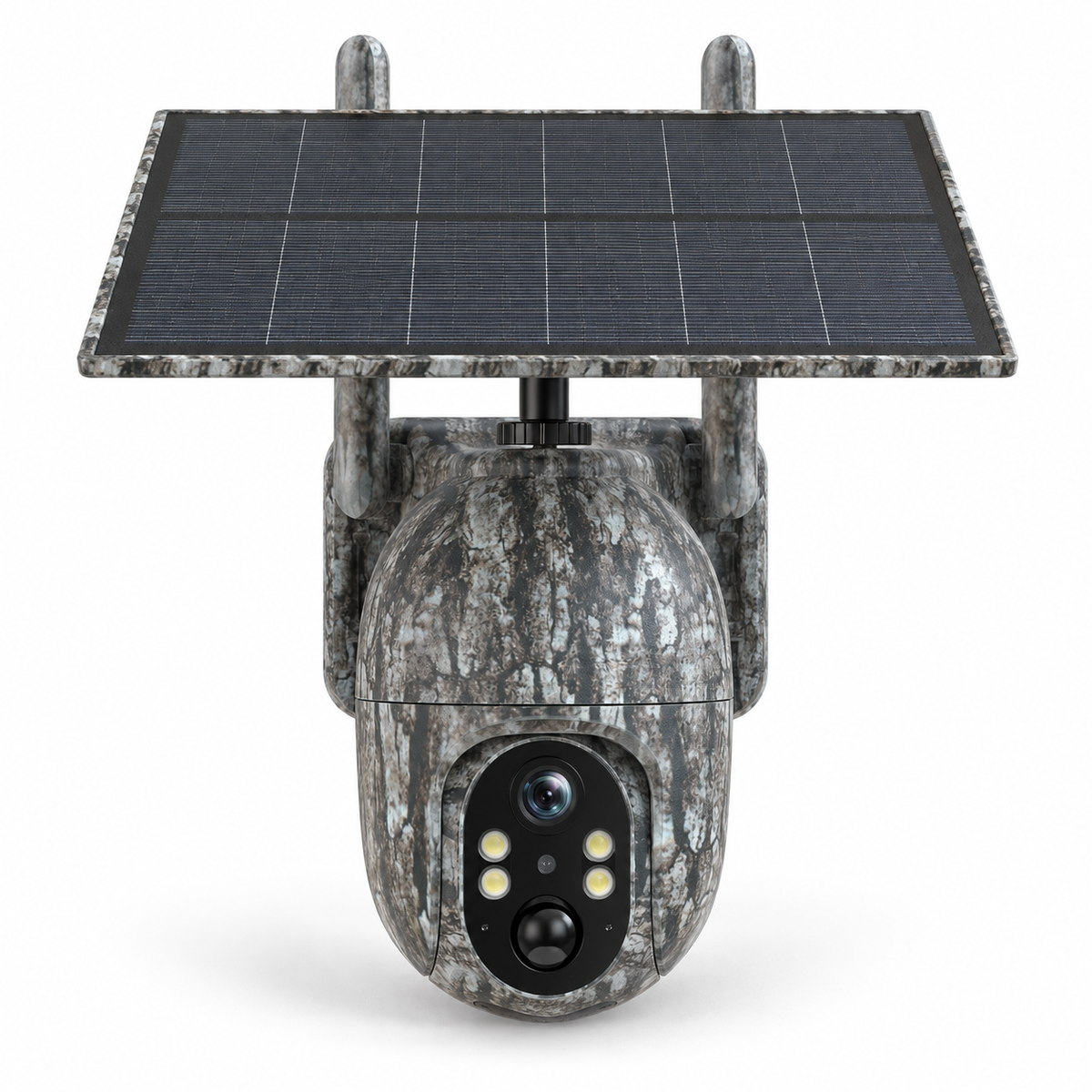 Schwenkbare 4G-Kamera mit Solarpanel – 2,5K, Live-Bild und Zwei-Wege-Audio