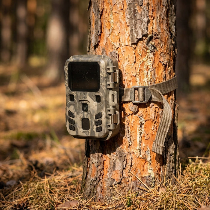 Weitwinkel-Wildkamera 1080p – LCD-Display, 120° und IP66