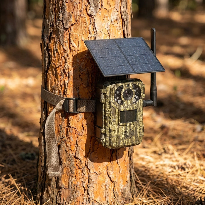 4G-Wildkamera mit Solarpanel – 2K-Video und 20 MP