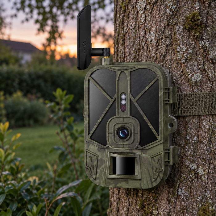 4G-Wildkamera 4K – 10.000-mAh-Akku, SIM-Karte und 32 GB inklusive