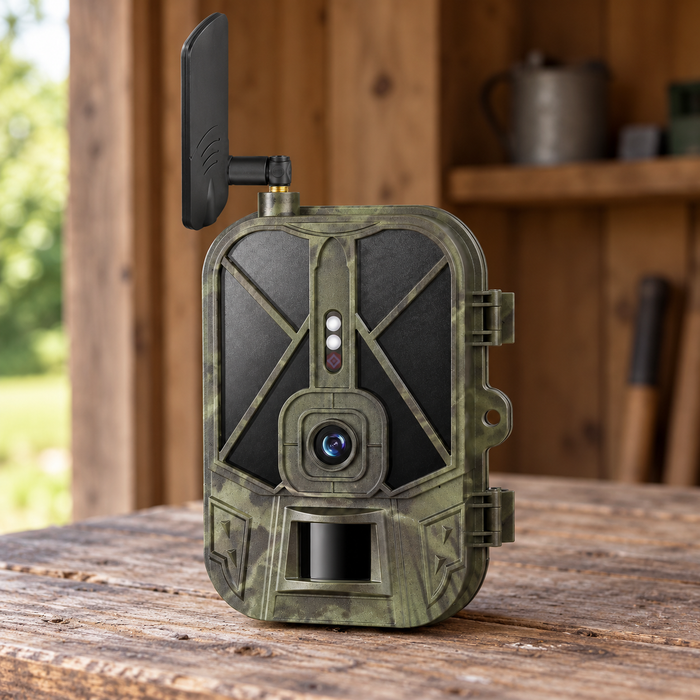 4G-Wildkamera 4K – 10.000-mAh-Akku, SIM-Karte und 32 GB inklusive