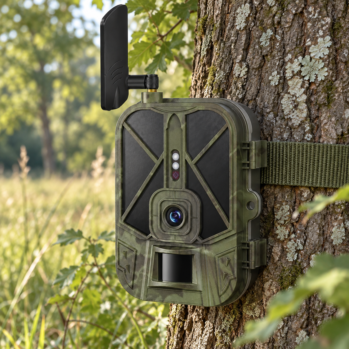 4G-Wildkamera 4K – 10.000-mAh-Akku, SIM-Karte und 32 GB inklusive