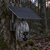 Schwenkbare 4G-Kamera mit Solarpanel – 2,5K, Live-Bild und Zwei-Wege-Audio