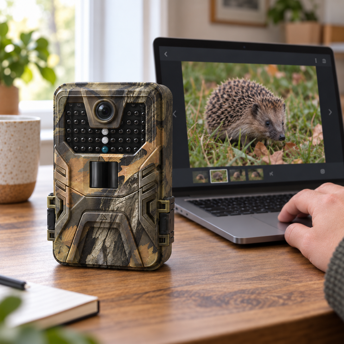 Wildkamera 36 MP Full HD – Farbdisplay, 0,1 s Auslösezeit und Serienbild