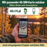 4G-Wildkamera 4K – 10.000-mAh-Akku, SIM-Karte und 32 GB inklusive